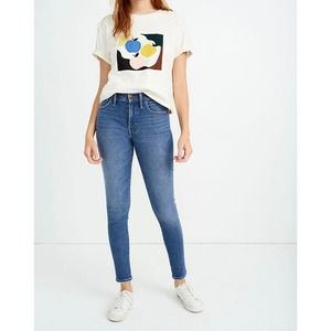Madewell 9" Mid-Rise Skinny Jeans in Pearson Wash
